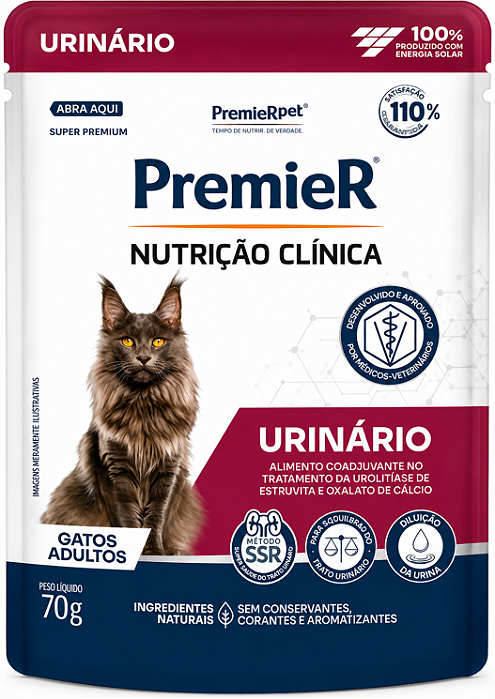 Premier Gourmet Nutrição Clinica Umidos Gato Urinario 70g