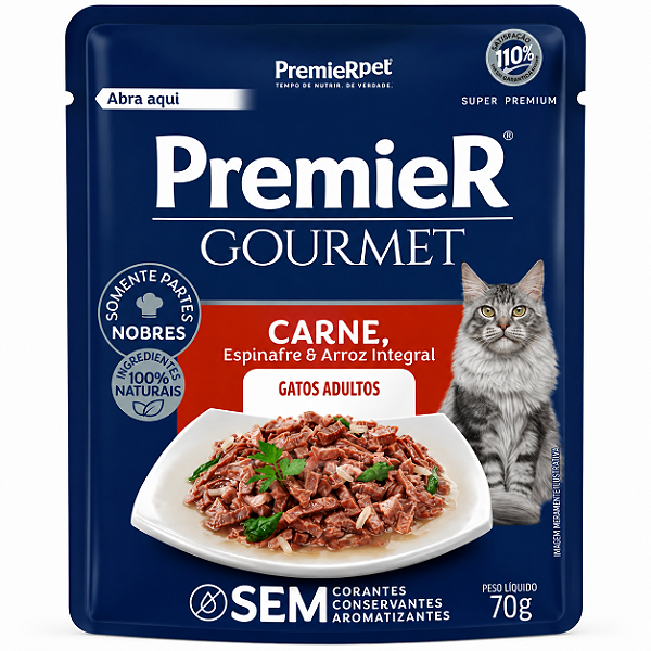 Premier Gourmet Gato Carne 70g