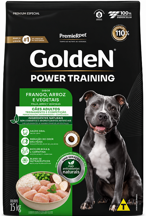 Golden Formula Cães Adulto Power Training 15kg