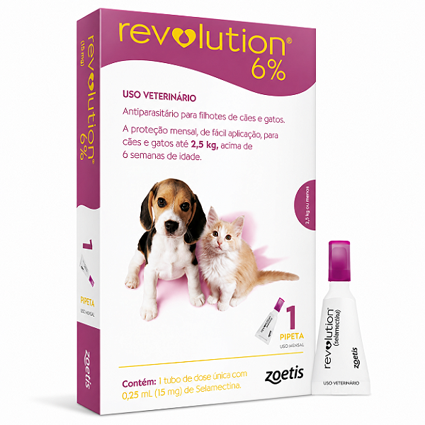 Revolution Cães Até 2,5kg  0,25ml