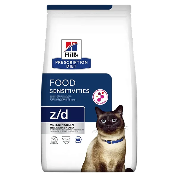 Hills Z/D Gatos Alergia Alimentar e da Pele 1,81kg