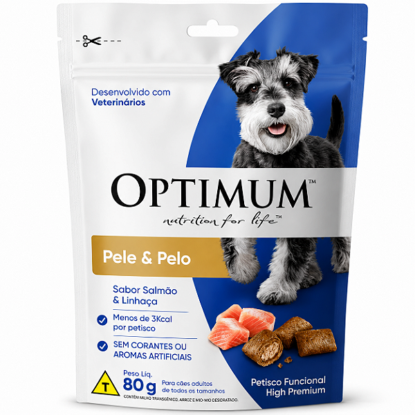 Optimun Dog Pele & Pelo 80g