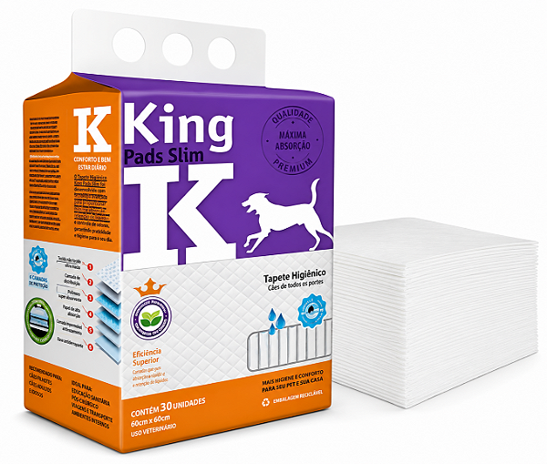 Tapete Higienico King Pads Slim 60x55 50 und