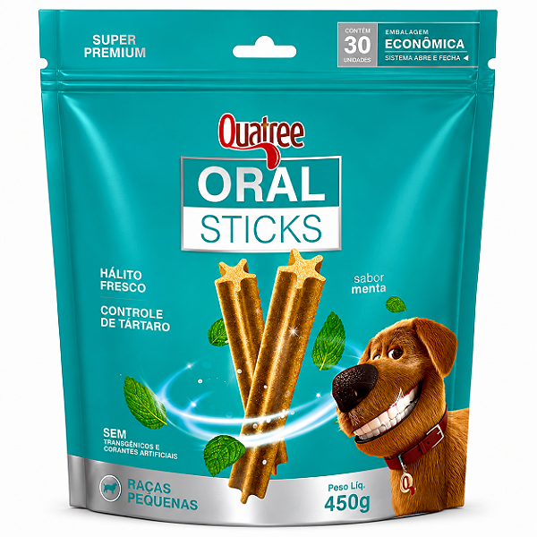 Quatree Oral Sticks Cães RP 450G