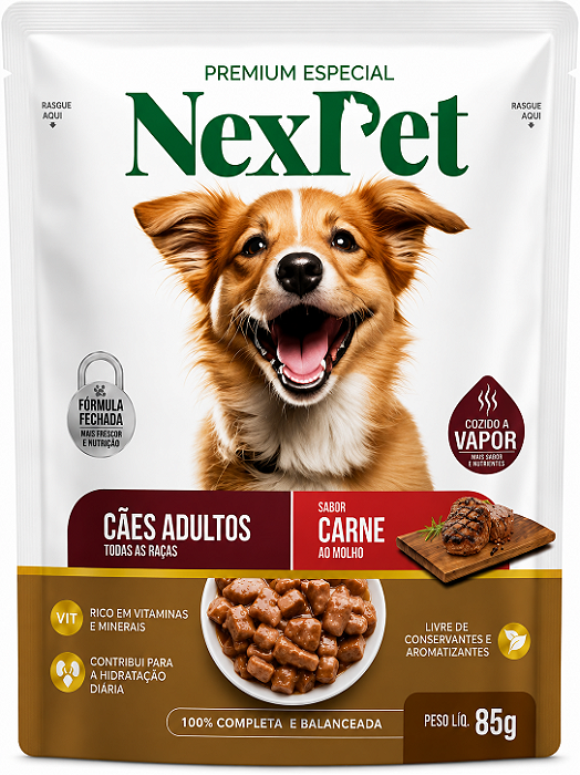 Sache Nex Pet Cães Carne 85g