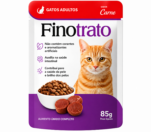 Sache Finotrato Gatos Adulto Carne 85g