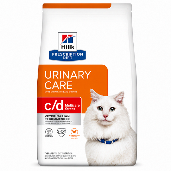 Hill's Prescription Diet c/d Multicare Stress Cuidado Urinário para Gatos Adultos 1,81kg