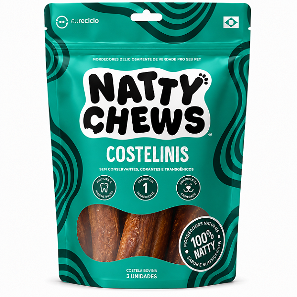 Costelinis Natty Chews - 2 Un Costela Bovina