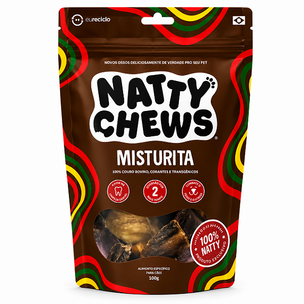 Misturita Natty Chews - 100g Recorte Bovino
