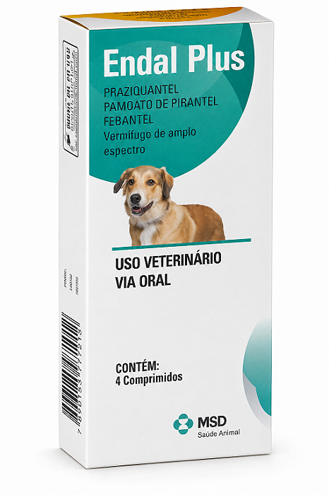 Endal Plus Cães 4 Comp