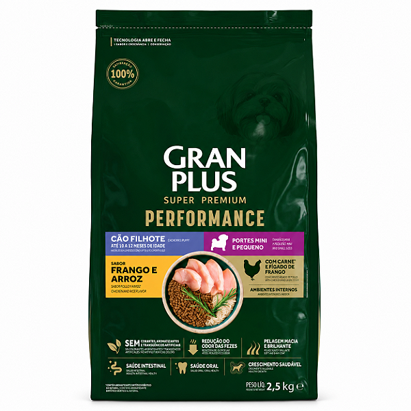 Granplus Cães Filhote Mini Frango e Arroz 2,5kg