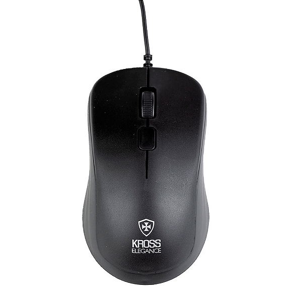Mouse Com Fio Kross Elegance, USB, 1.000Dpi - KE-M095 Preto