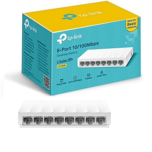 Switch Tp-Link LS1008 8 Portas 10/100 Mbps - 138254