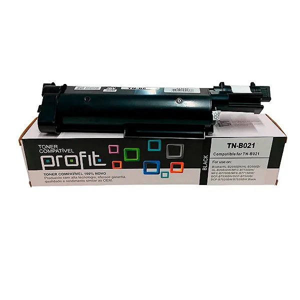 Toner Compatível BROTHER TN-B021 Preto PROFIT 2,6K
