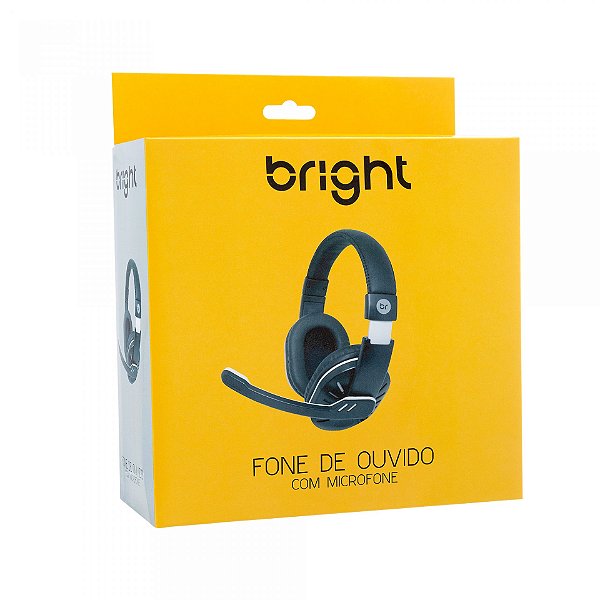 Fone De Ouvido Over-ear Bright Headset Office Com Microfone