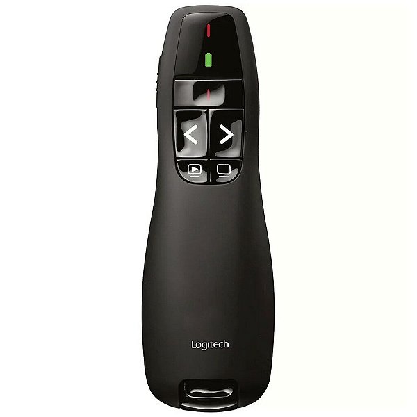 Apresentador para Projetor sem Fio com Laser até 10 Metros de Alcance Logitech - R400