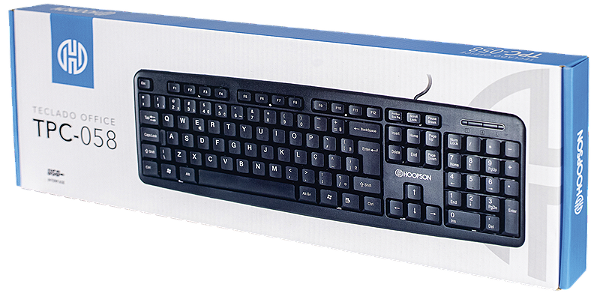 Teclado USB Hoopson Preto - TPC-058