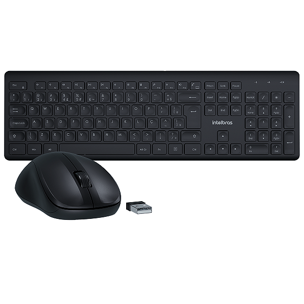 Kit Teclado e Mouse sem Fio Intelbras CSI50 Clique Silencioso