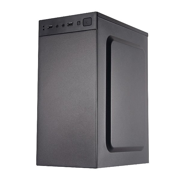 GABINETE COM FONTE 200W BG-2003 PRETO BLUECASE - USB / MICROATX / MINI-ITX