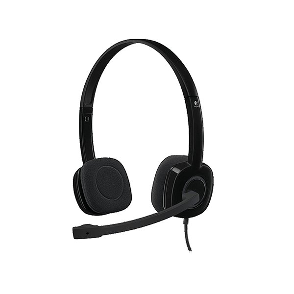 Fone de Ouvido Headset com Microfone com Plug P3 Preto H151 Logitech - 981-000587