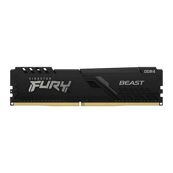 Memória Kingston Fury Beast 8 GB DDR4 3200 MHz Black KF432C16BB/8