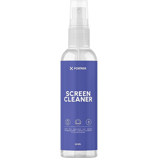 Limpa Telas Com Flanela 60ml Fortrek