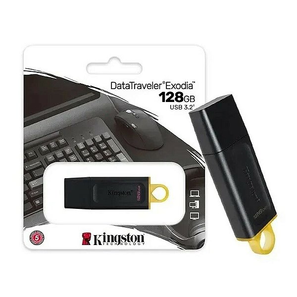 Pen Drive Kingston 128GB USB 3.2 - DTX/128GB