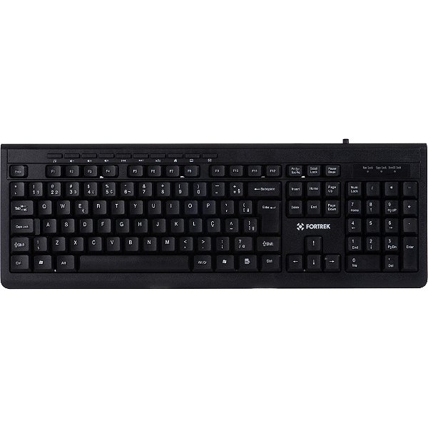 Teclado Multimídia Fortrek MKL-101 Preto FK 424K