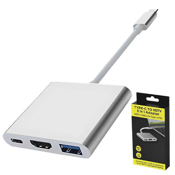 HUB USB-C 3 EM 1 HUB7C-3.0