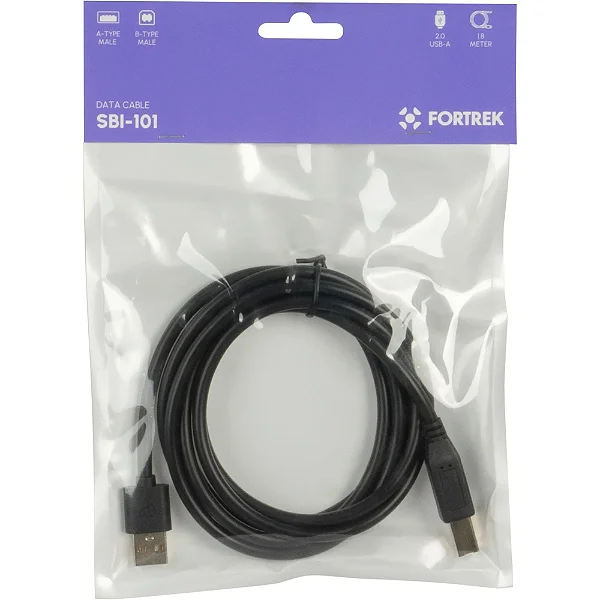 Cabo USB 2.0 A Macho + B Macho Fortrek SBI-101 1,8m FK 403C