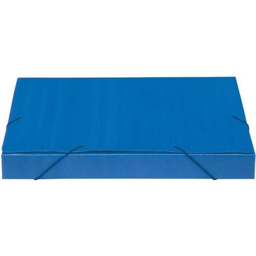 Pasta Aba Elástico 340 x 245mm Lombo 3,5cm Azul Nova Onda Polibras - Und