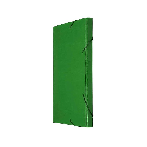 Pasta Aba Elástico Ofício 335 x 245mm Lombo 2,0cm Verde Nova Onda Polibras - Und
