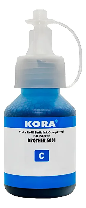 Refil Tinta Para Brother Ciano BT5001C - 5.000 páginas para HLT4000DW, DCPT310, DCPT510W