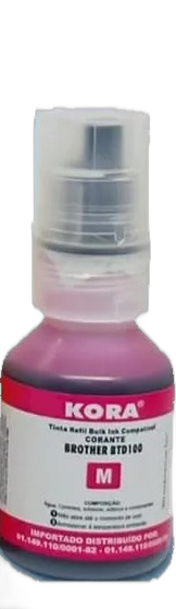 Refil De Tinta Kora Para Btd100 T230 T430w T530dw T730dw Magenta