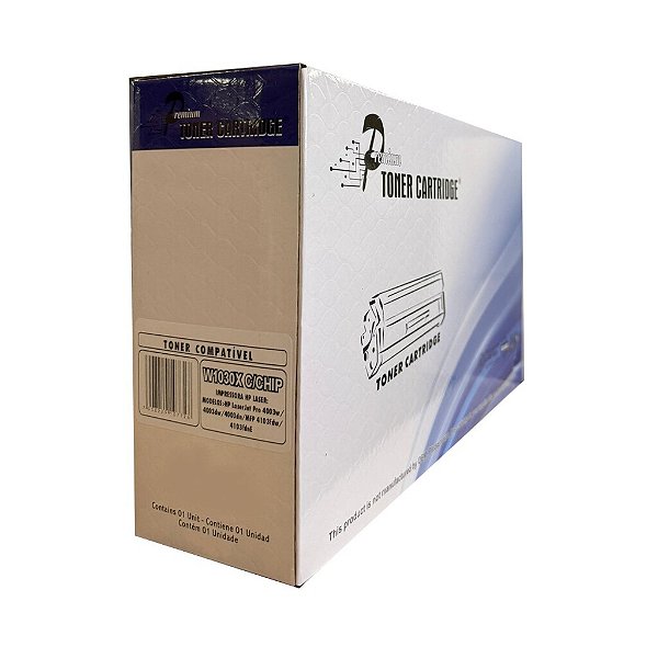Toner HP Preto Premium - W1030X 151/152 - Com Chip - 4003W/4003DW/4003DN/MFP 4103FDW/4103 FDNE