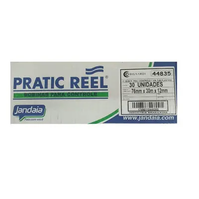 BOBINA 01 VIA BRANCA PDV/CF 076MM X 30M X 12MM CX 30