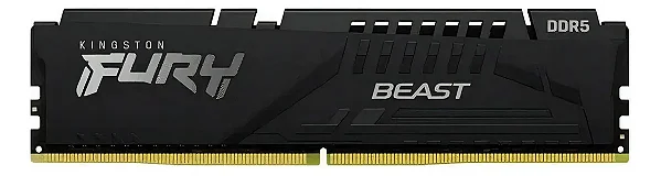Memória Kingston Fury Beast 32 GB DDR5 5600 MHz Black - KF556C40BB-32