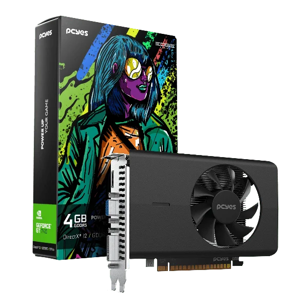 Placa De Vídeo PCyes Nvidia Geforce Gt 740 4gb GDDR5 128 Bits - Pvgt740gb4pe