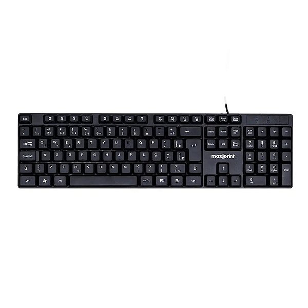 Teclado USB Maxprint Preto - 60000153