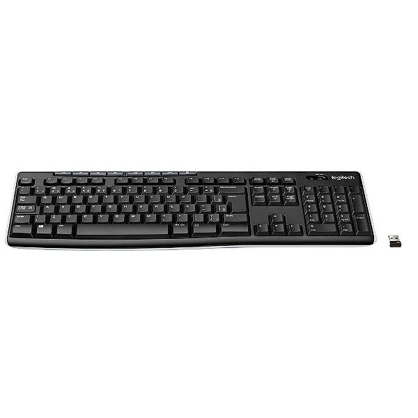 TECLADO SEM FIO LOGITECH K270, TECLAS DE MÍDIA DE FÁCIL ACESSO, CONEXÃO USB, PILHAS INCLUSAS, ABNT2