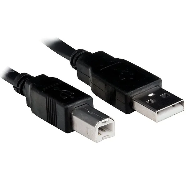 Cabo USB A para USB B Plus Cable, para Impressora, 1.8 Metros - PC-USB1801
