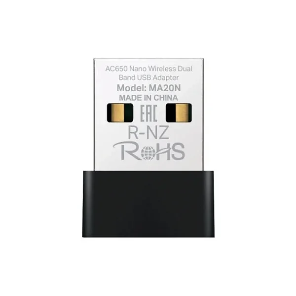 ADAPTADOR USB WIRELESS AC 650 (MINI) (DUALBAND)(MERCUS)MA20N
