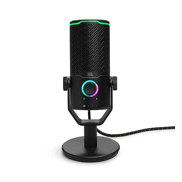 Microfone Condensador JBL Quantum Stream Studio, Cardioide, Preto - JBLSTRMSTUDIOBLK