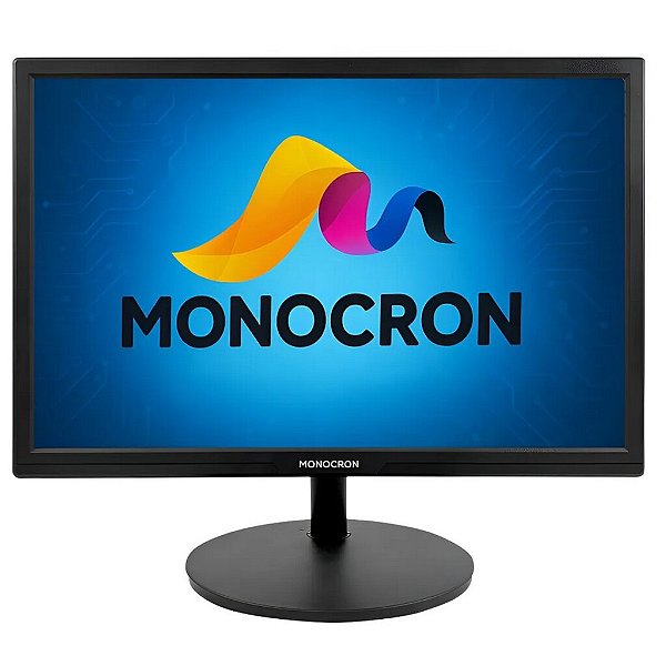 Monitor Monocron Tela 19" LED 75Hz 5ms Preto 1x VGA 1x HDMI - 12786
