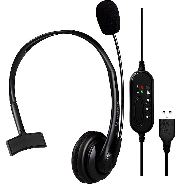 HEADSET USB FORTREK FK731A
