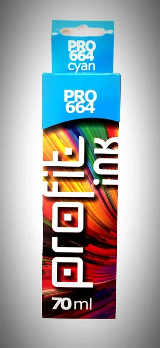 Tinta Compativel Profit Ciano T664120AL T544 L3150 L3250 (70ML) PROFIT INK