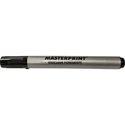 Caneta Marcador Permanente 4,5mm Caixa com 12 Unidades Preto - Masterprint - MP615