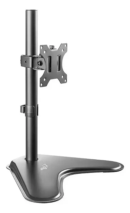 Suporte Ergonômico Articulado de Mesa, Monitor 15" a 32", Ajuste de Altura, Até 8kg, Giro 360°, Preto, T80N, ELG