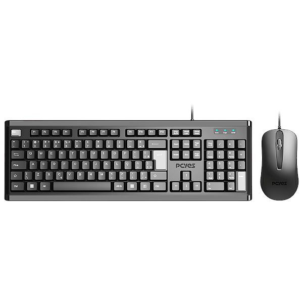 Combo Teclado E Mouse Usb Pcyes Classic Preto - Cmbptocl2Ab