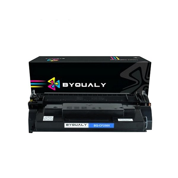 Toner HP 58X Preto Byqualy CF258X Com Chip 10K - CF258X